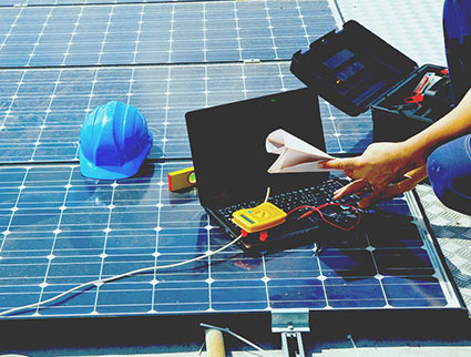 Solar PV panel install
